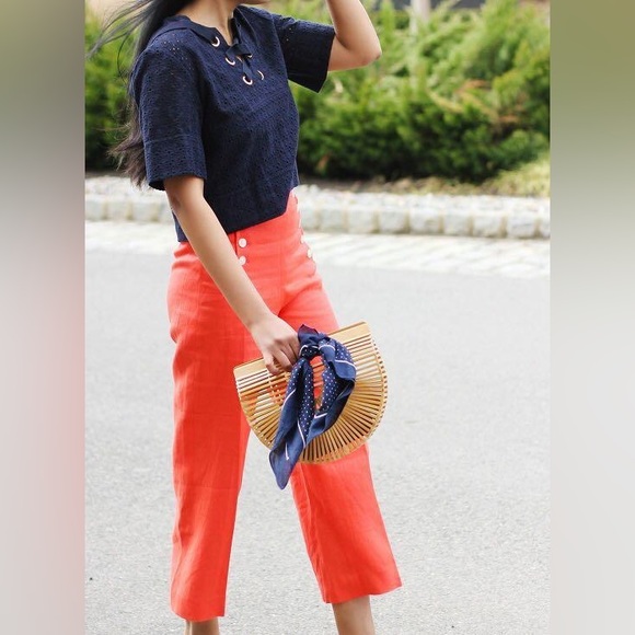 Zara Tops - ZARA | Basic Eyelet Cropped Blouse